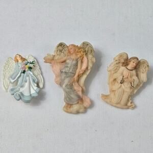 Vintage 1995 & 1998 Roman Inc. Seraphim & 1998 Hallmark Angel Pins - Lot of 3